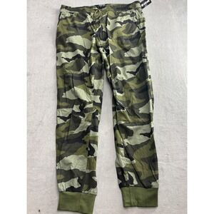 Ecko Unltd Mens Size 36 Cargo Jogger Pants Combat Camo Drawstring Elastic New